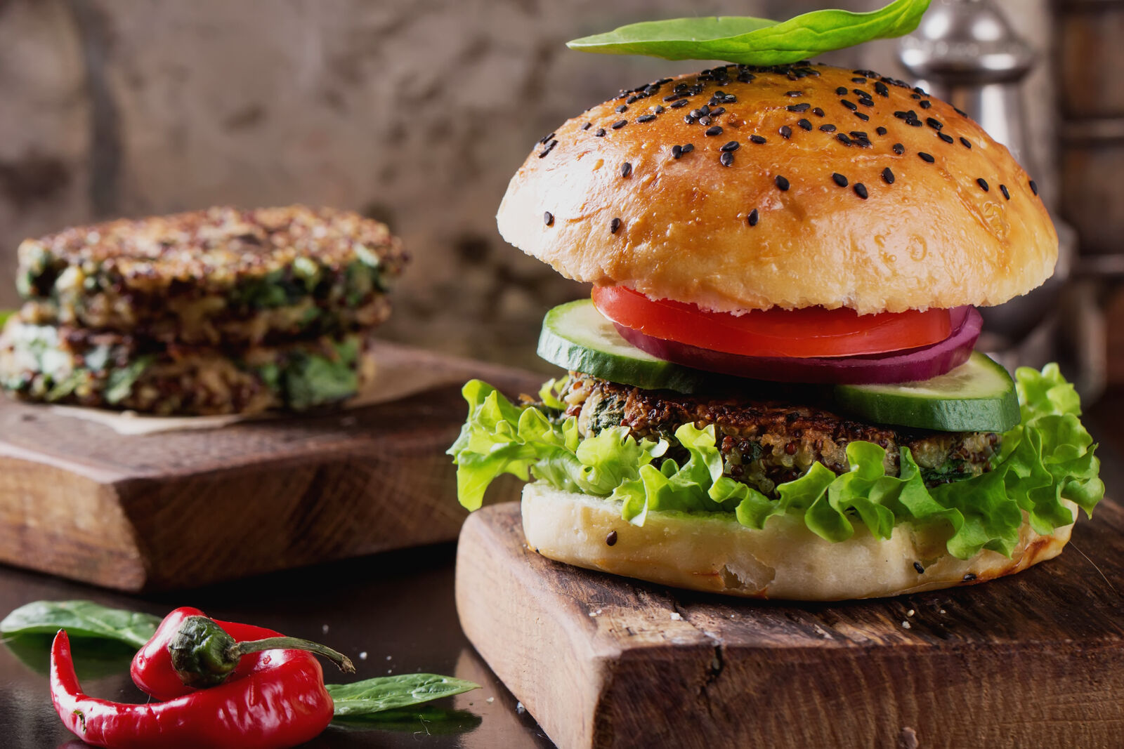 Black bean burgers