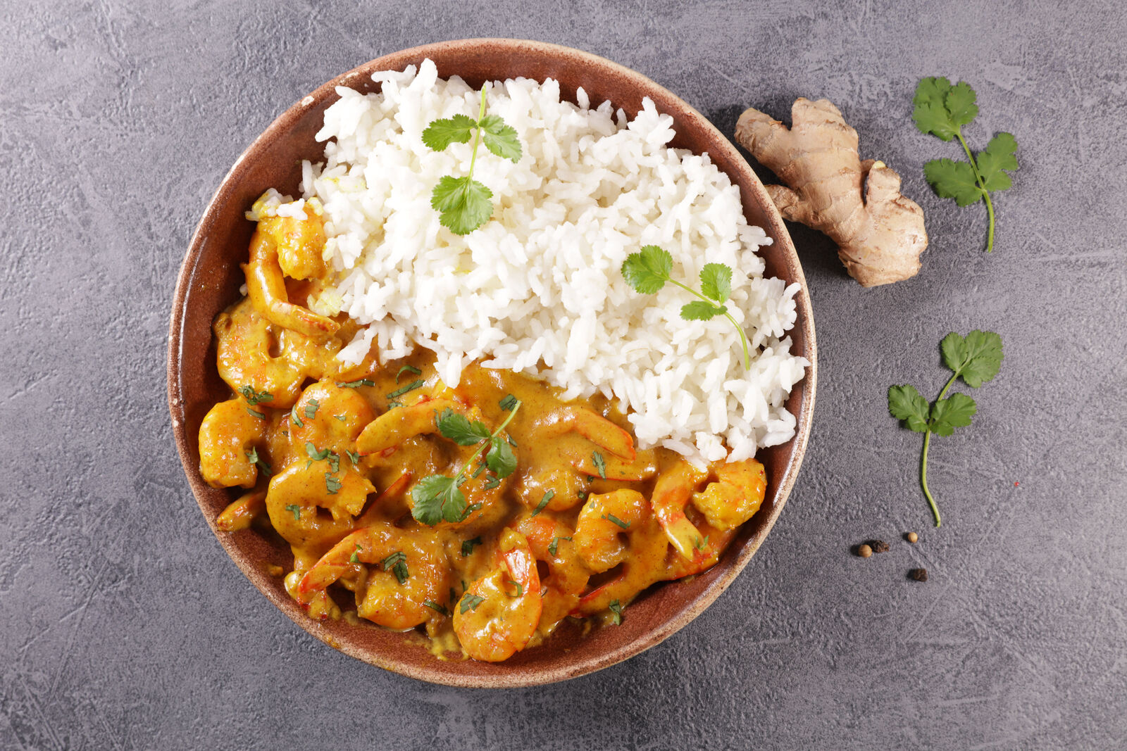 Coconut shrimp curry