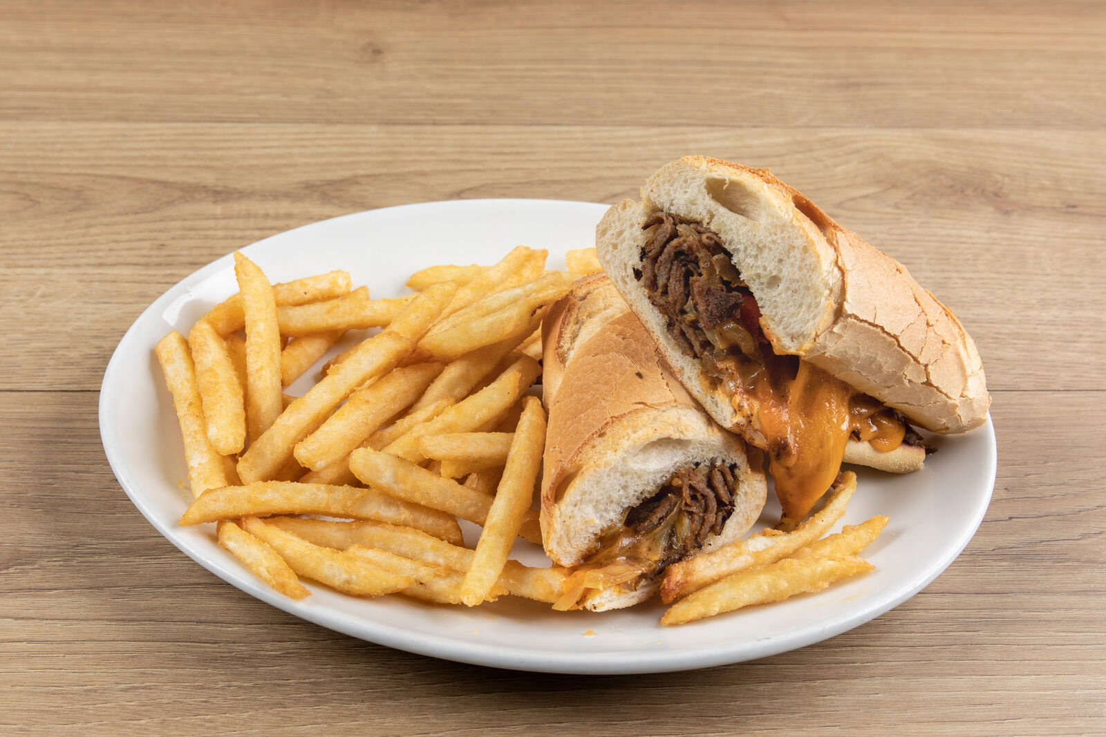 Philly cheesesteak sandwiches