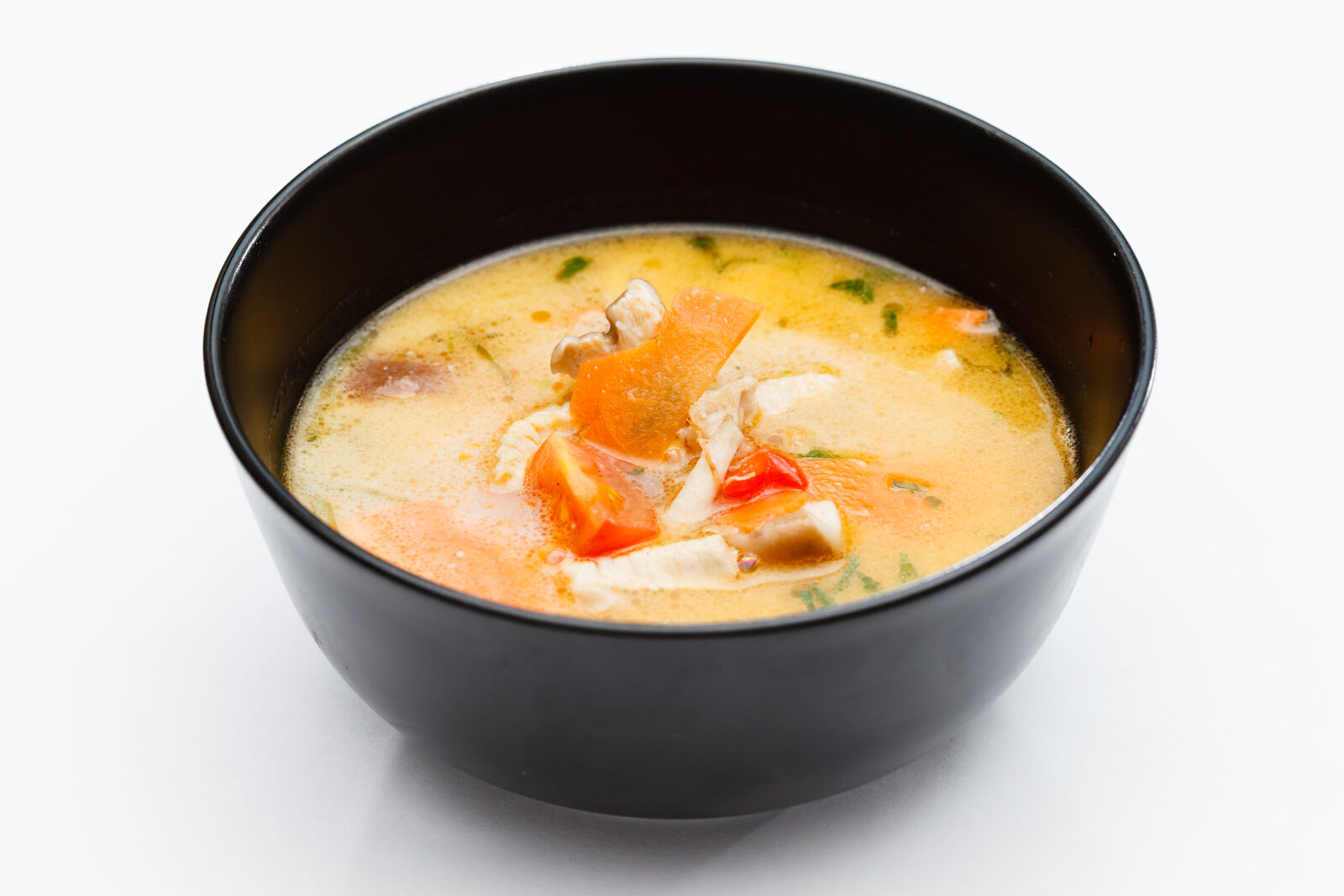 Thai coconut chicken soup (tom kha gai)